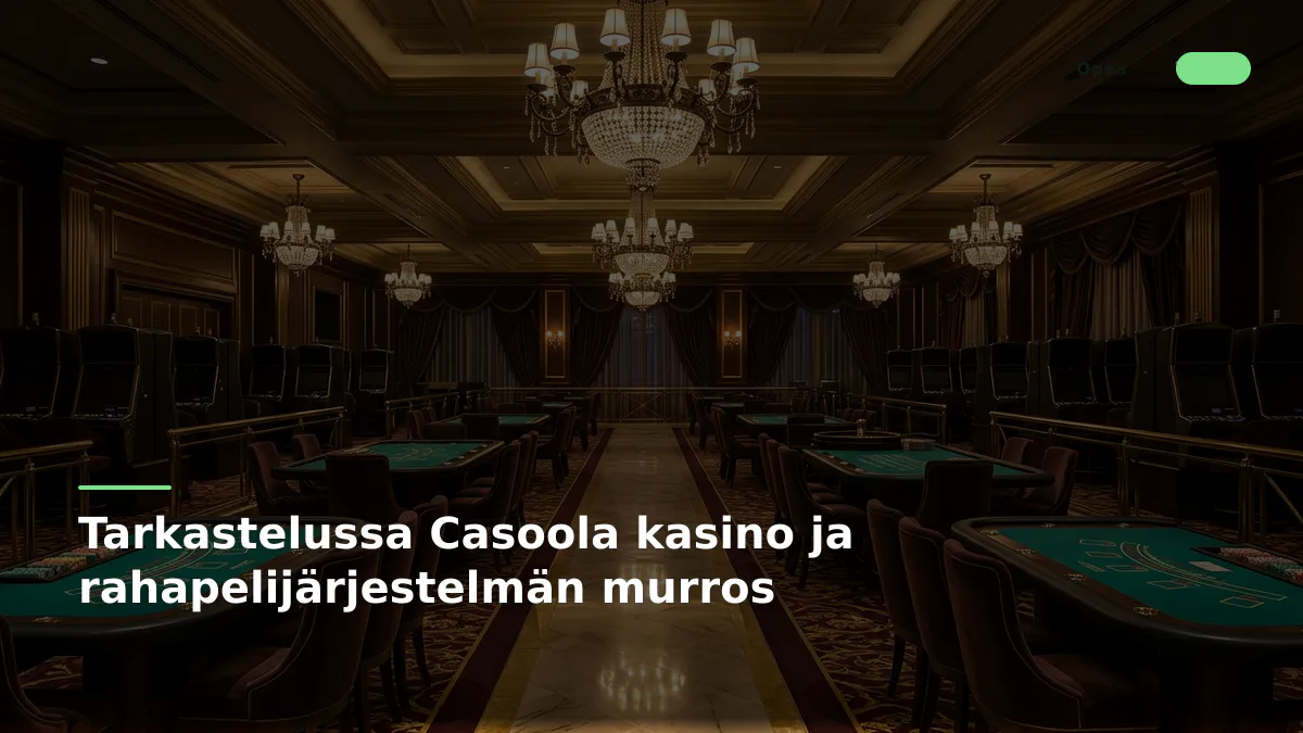 Tarkastelussa Casoola kasino ja rahapelijärjestelmän murros