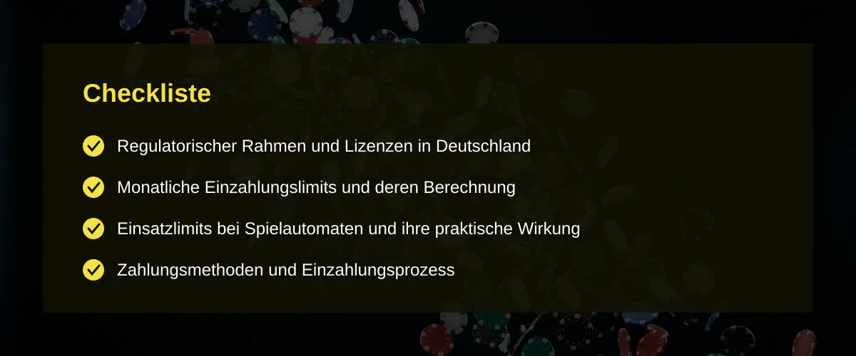 1-Euro-Einzahlungen im deutschen Online-Casino: Limits, Regeln und Realität — Checkliste