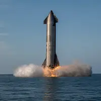Starship la nave espacial mas grande logró amerizar con éxito.