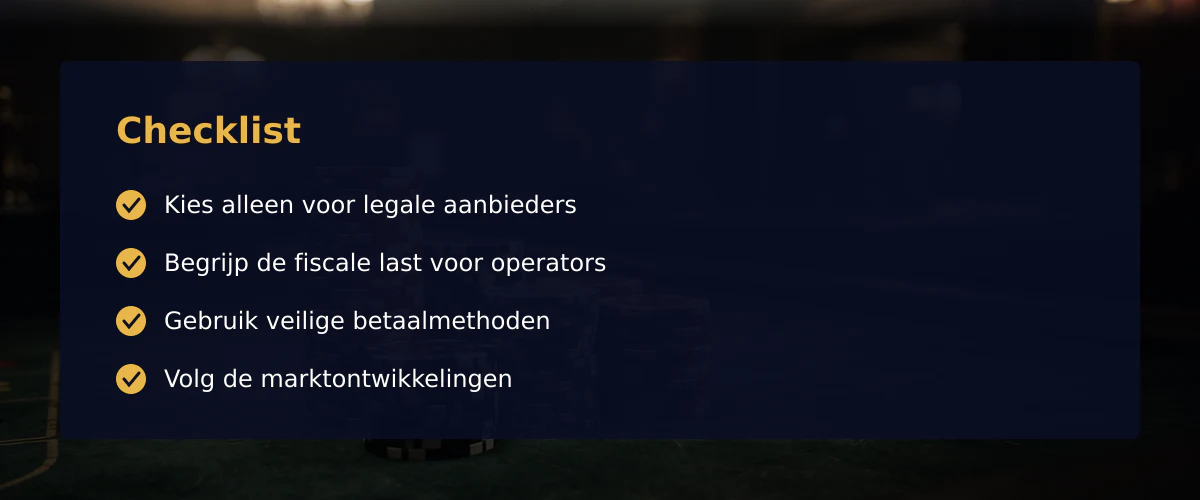 Live casino in Nederland: feiten, regels en de marktrealiteit — Checklist
