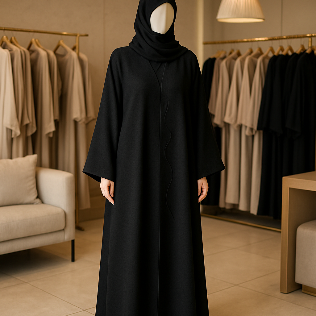 تنسيق عباية سعودية عصرية محتشمة