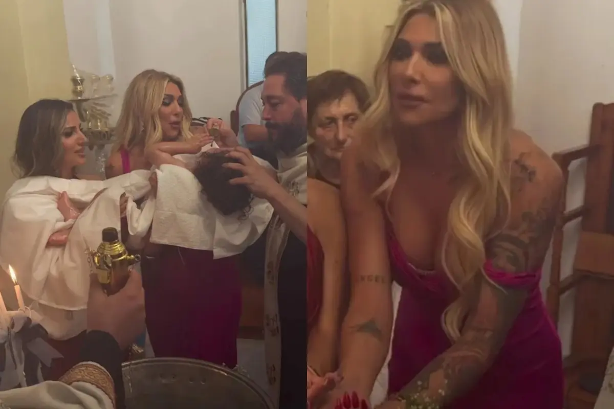 Η Αγγελική Ηλιάδη έγινε νονά και έκλεψε τις εντυπώσεις με το φόρεμά της (ΦΩΤΟ)