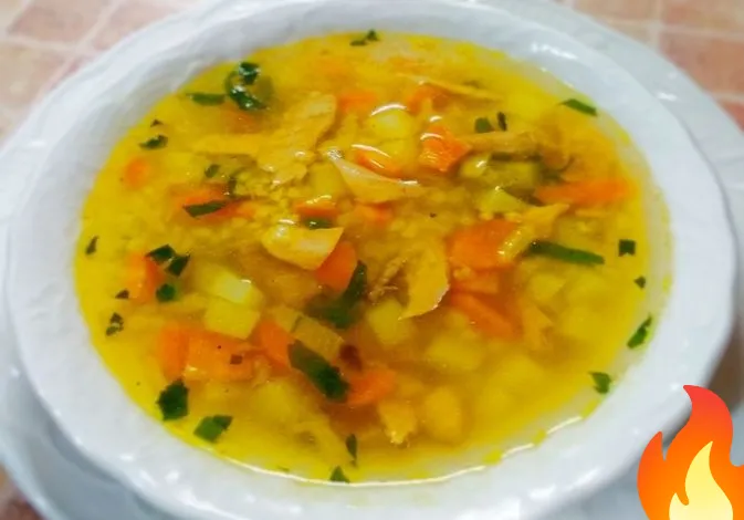 Постер Рыбный суп с пшеном