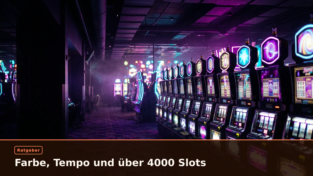 Farbe, Tempo und über 4000 Slots