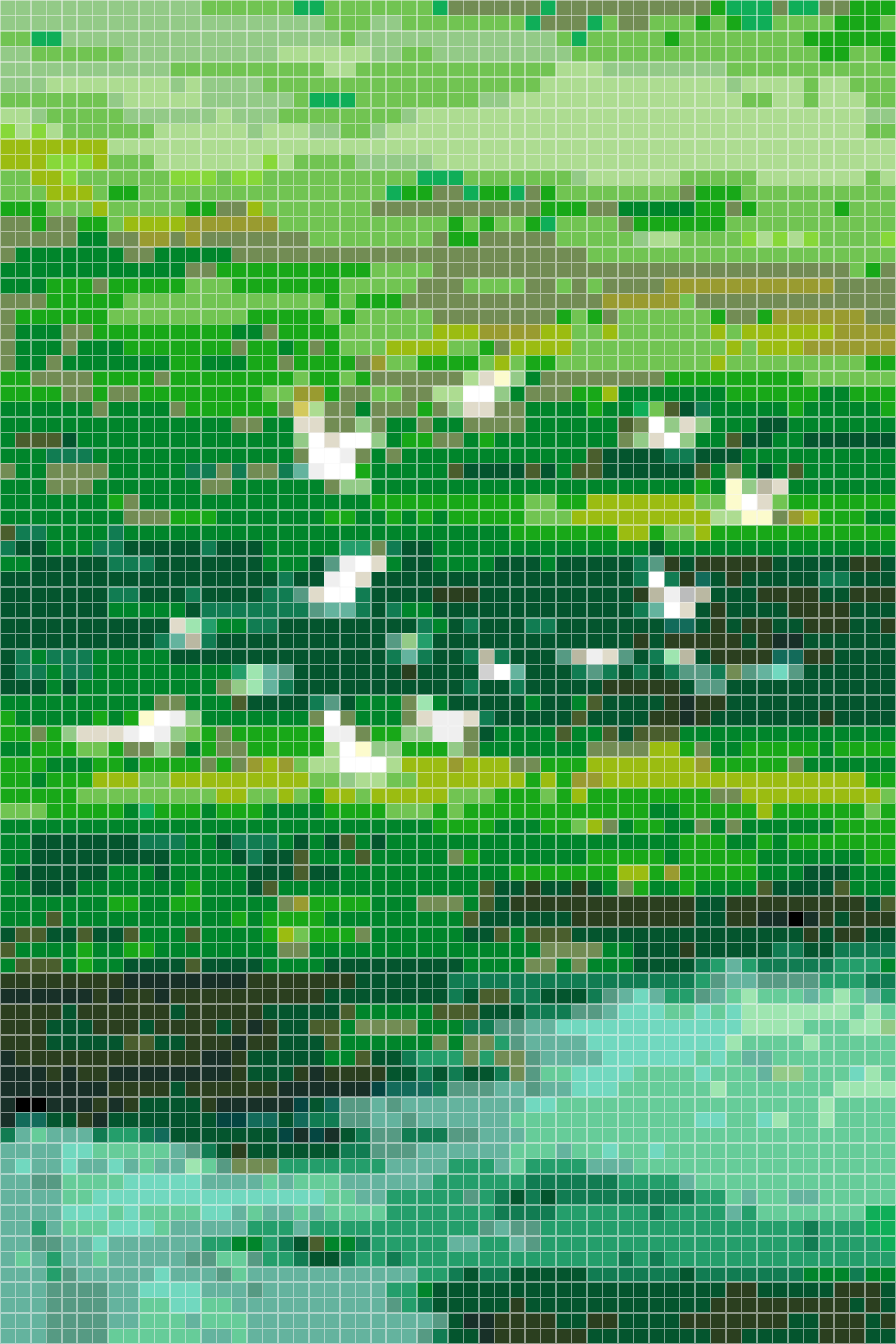 Minimalist Zen Pixel Art to Melt Stress Away