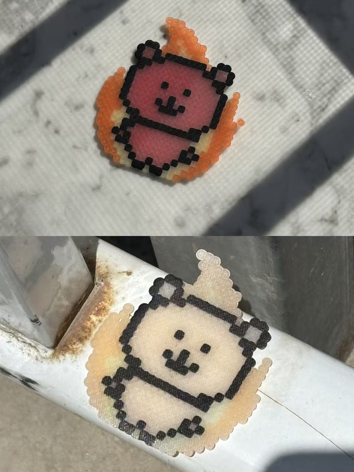 Faded Perler beads