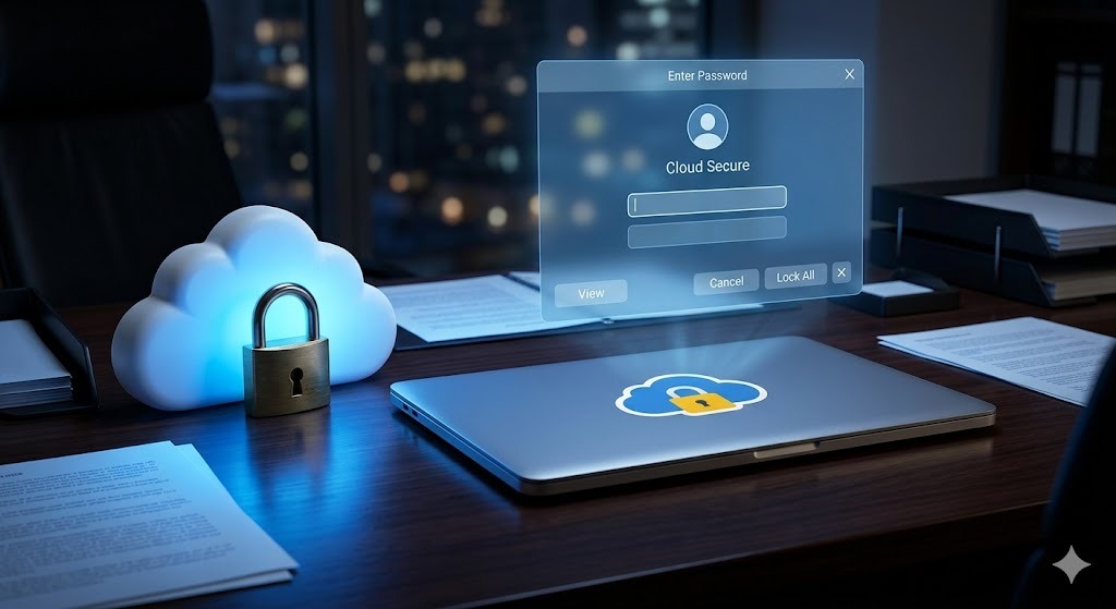 Unified desktop interface for controlling multiple cloud storage folders