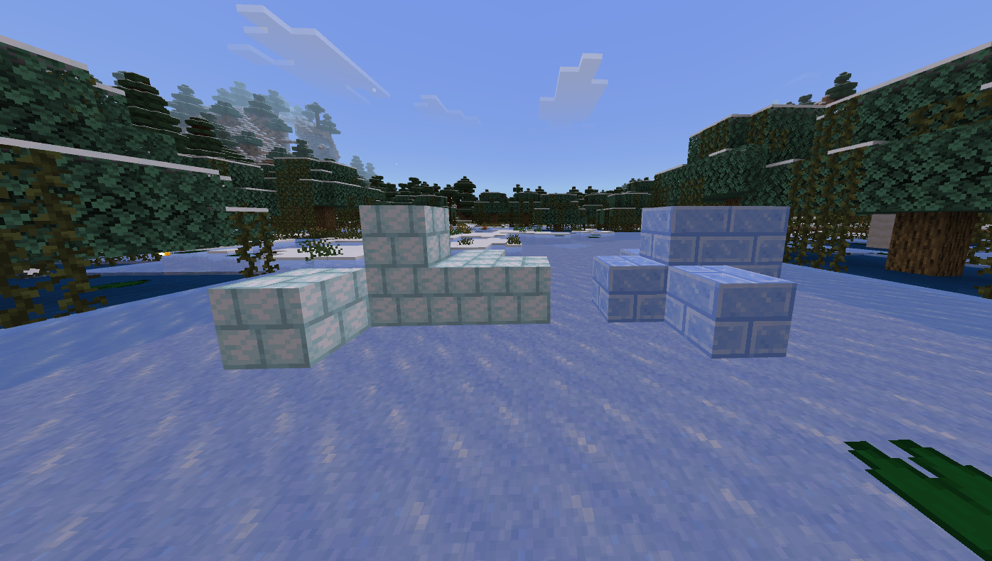 Snow Bricks and Ice Bricks