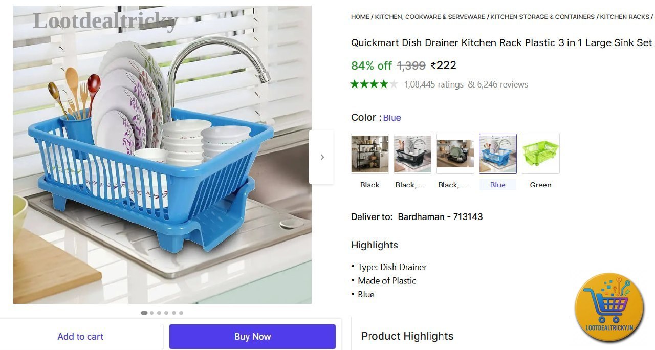   dish Drainer Kitchen – Just ₹222 | Lowest Price Deal