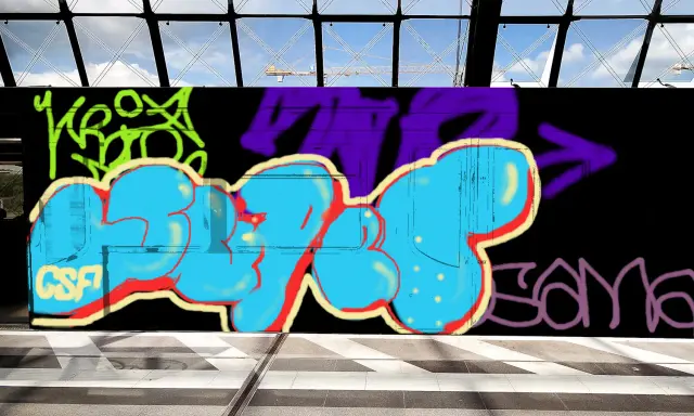 Graffiti artwork by super