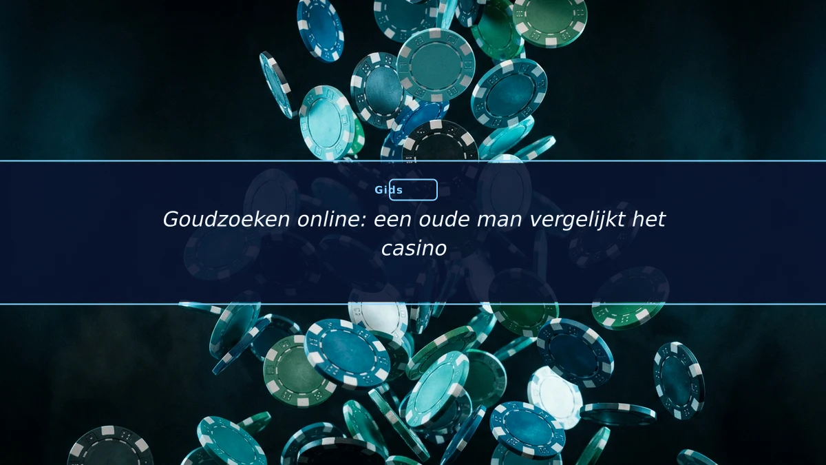 Goudzoeken online: een oude man vergelijkt het casino