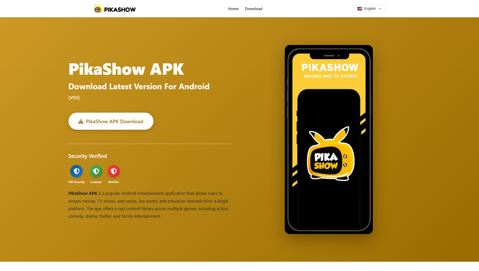 Primary capture · pikashowapps.com.pk