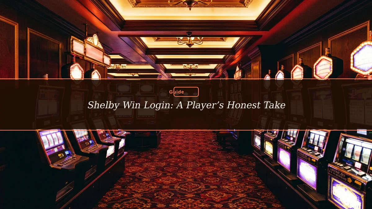 Shelby Win Login: A Player’s Honest Take