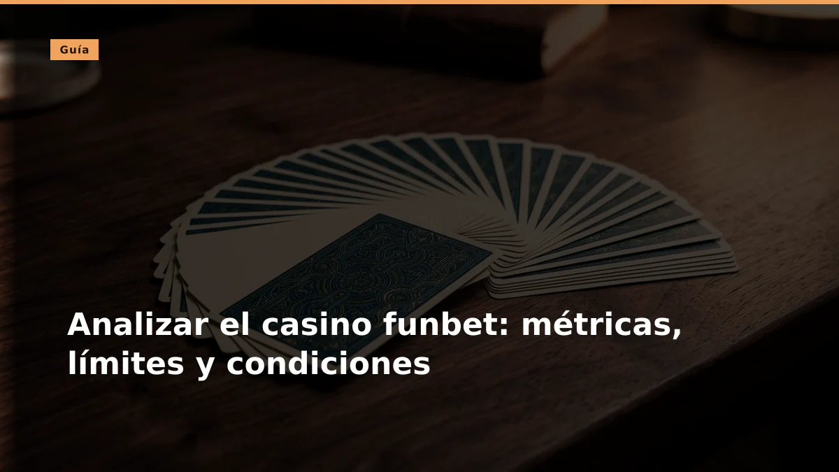 Analizar el casino funbet: métricas, límites y condiciones