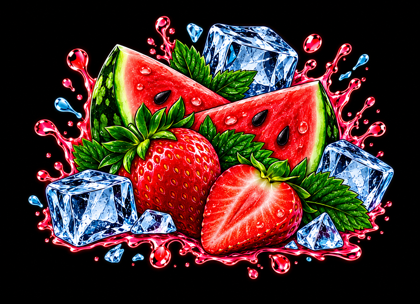VHILL 12K Strawberry Watermelon