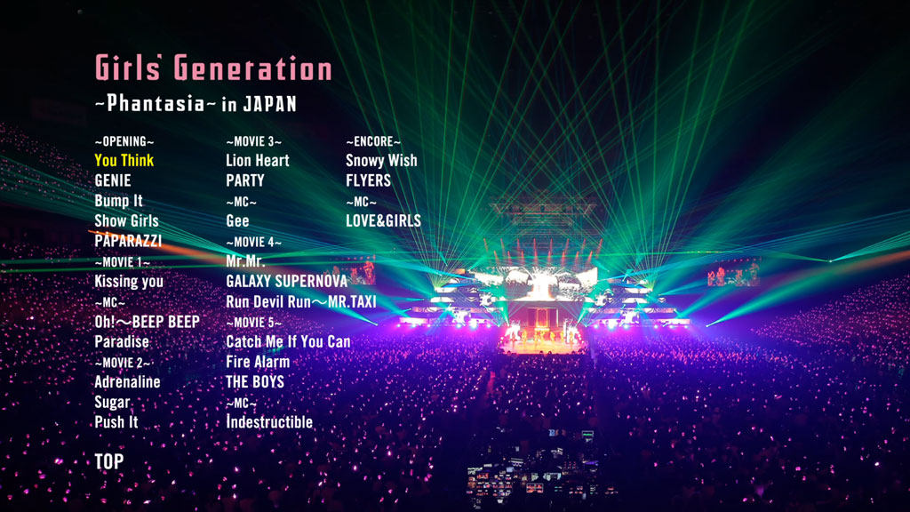 少女時代 Phantasia 第4回日本ツアーコンサート ライブ 輸入盤 K-POPミュージックBD Blu-ray