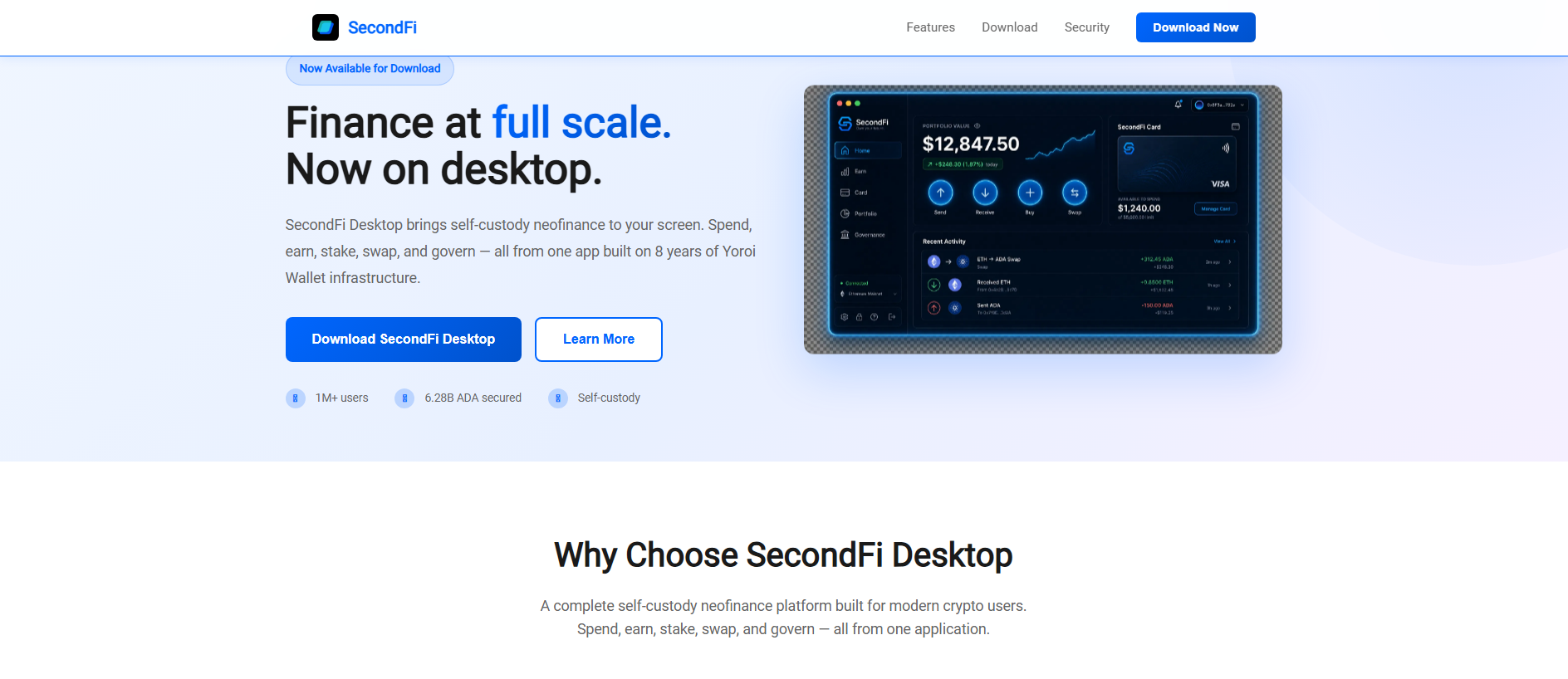 Forensic screenshot of secondfidesktop.com showing the phishing page layout