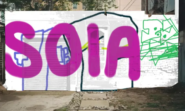 Graffiti artwork by SOLAR