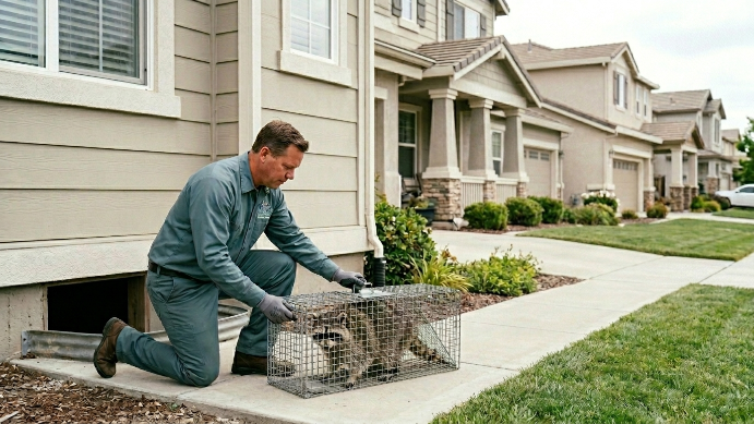 Wildlife exclusion work in Sonoma County
