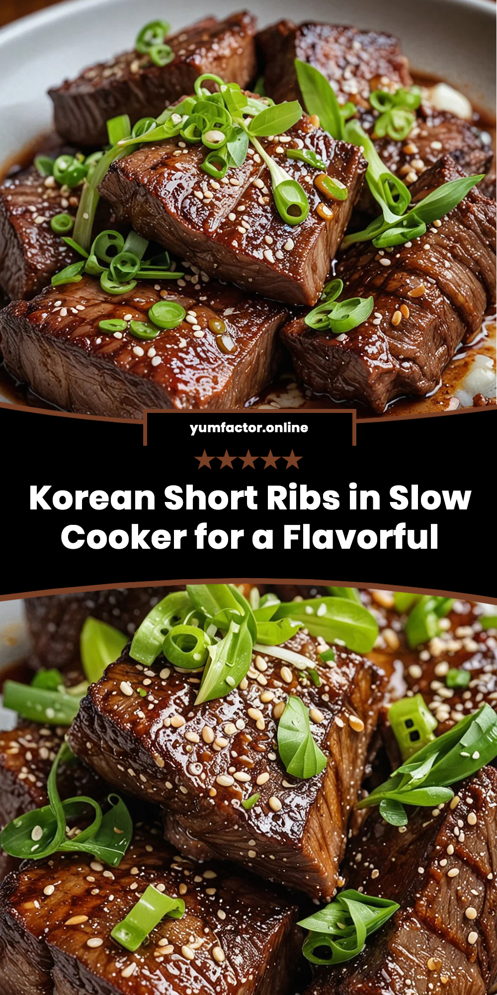 Korean Short Ribs in Slow Cooker for a Flavorful Meal!