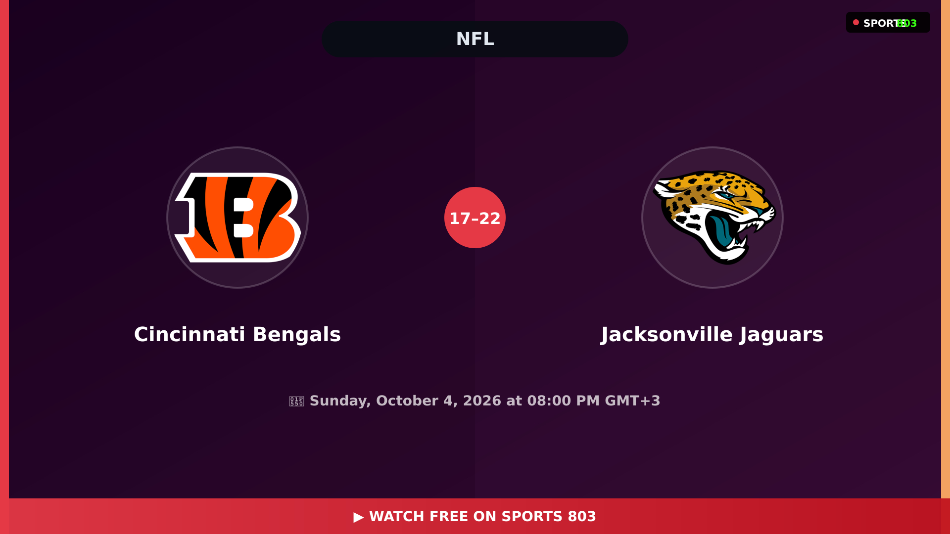 Cincinnati Bengals vs Jacksonville Jaguars – Highlights & Replay | Sports 803