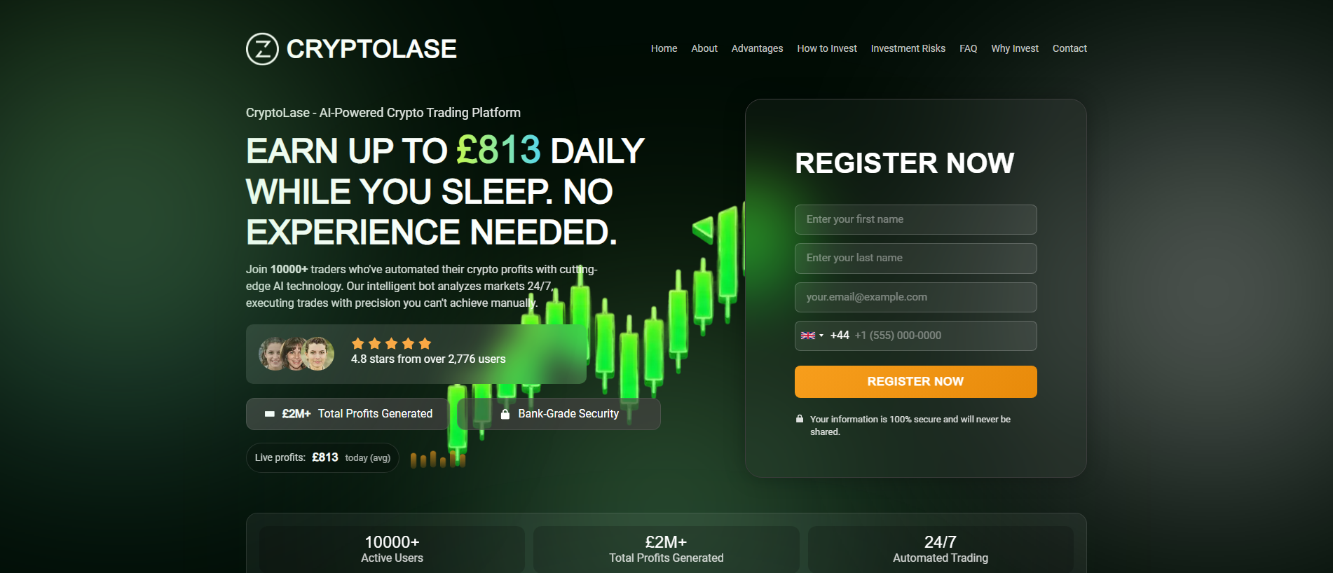 Stored capture of cryptolasetrade.com