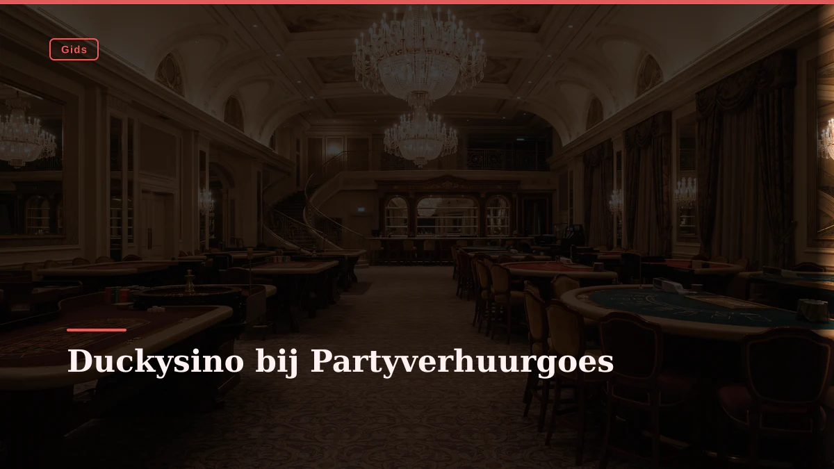 Duckysino bij Partyverhuurgoes