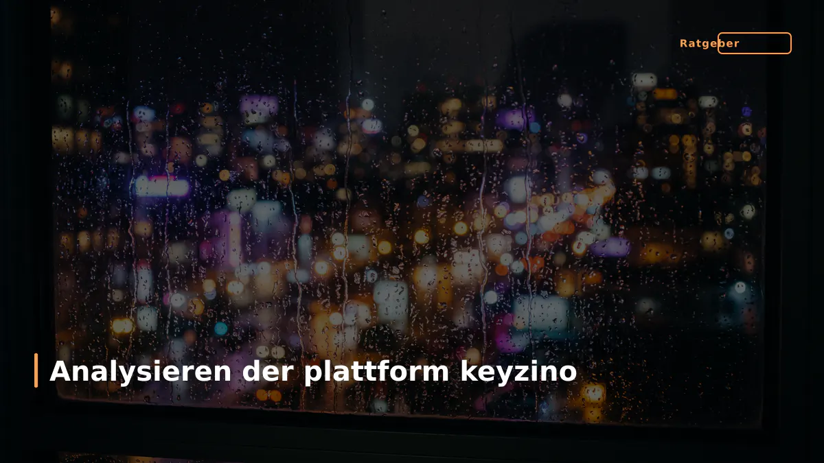 Analysieren der plattform keyzino