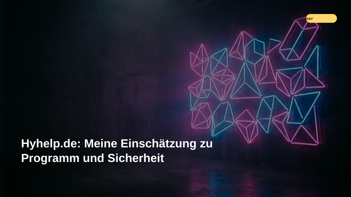 Hyhelp.de: Meine Einschätzung zu Programm und Sicherheit