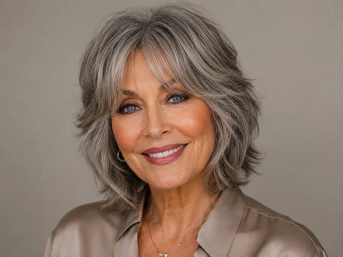 Timeless Style: Shag Bob Haircuts for Women Over 70