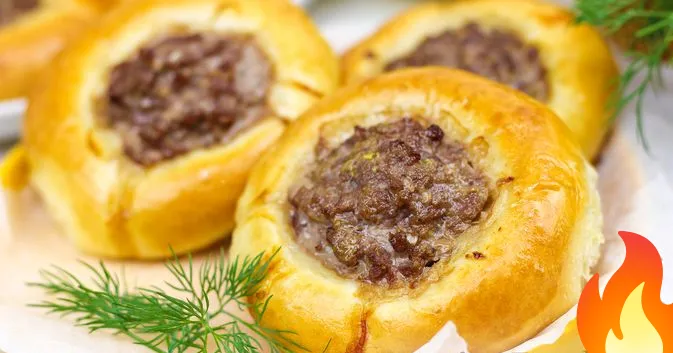 Фото Булочки-ватрушки с фаршем