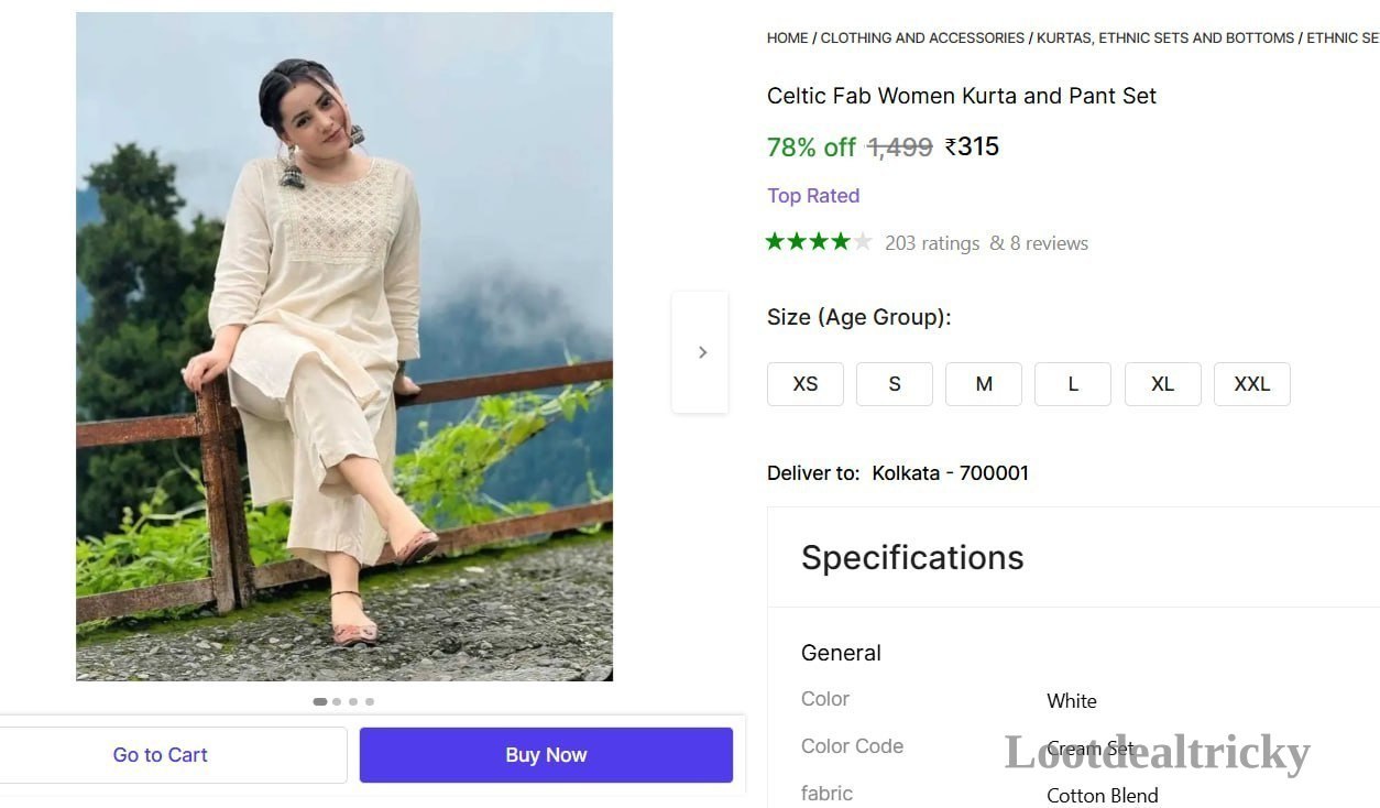   women S Kurta – Just ₹315 | Limited Time Loot Offer