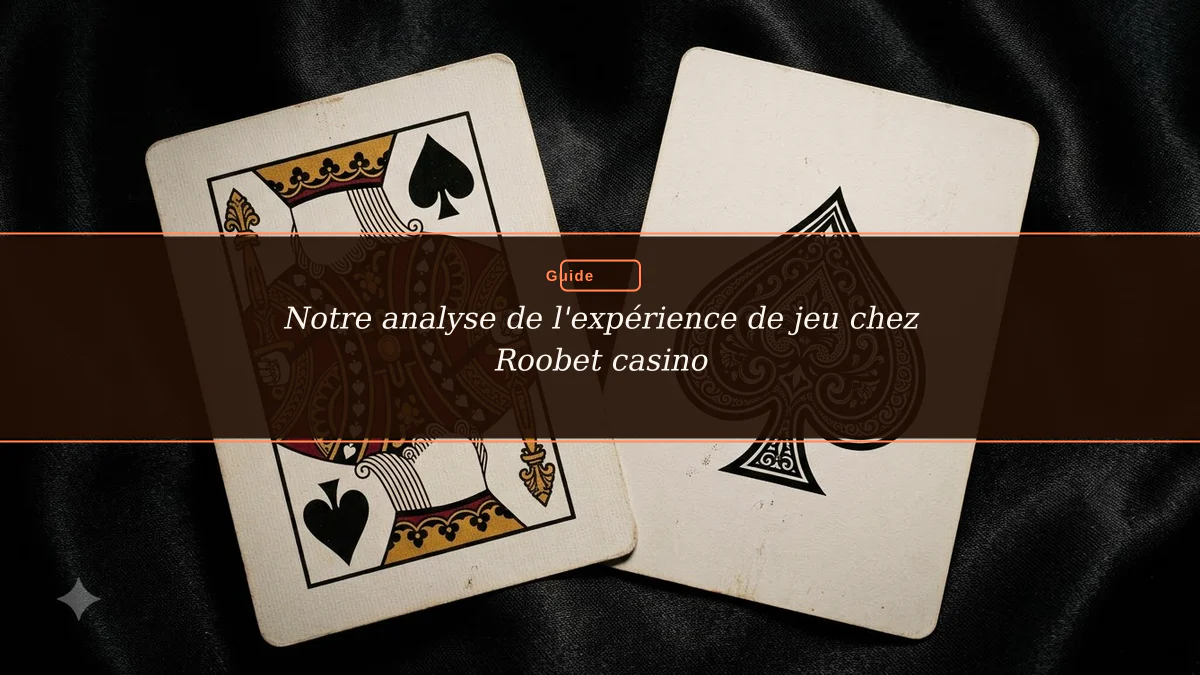 Notre analyse de l'expérience de jeu chez Roobet casino