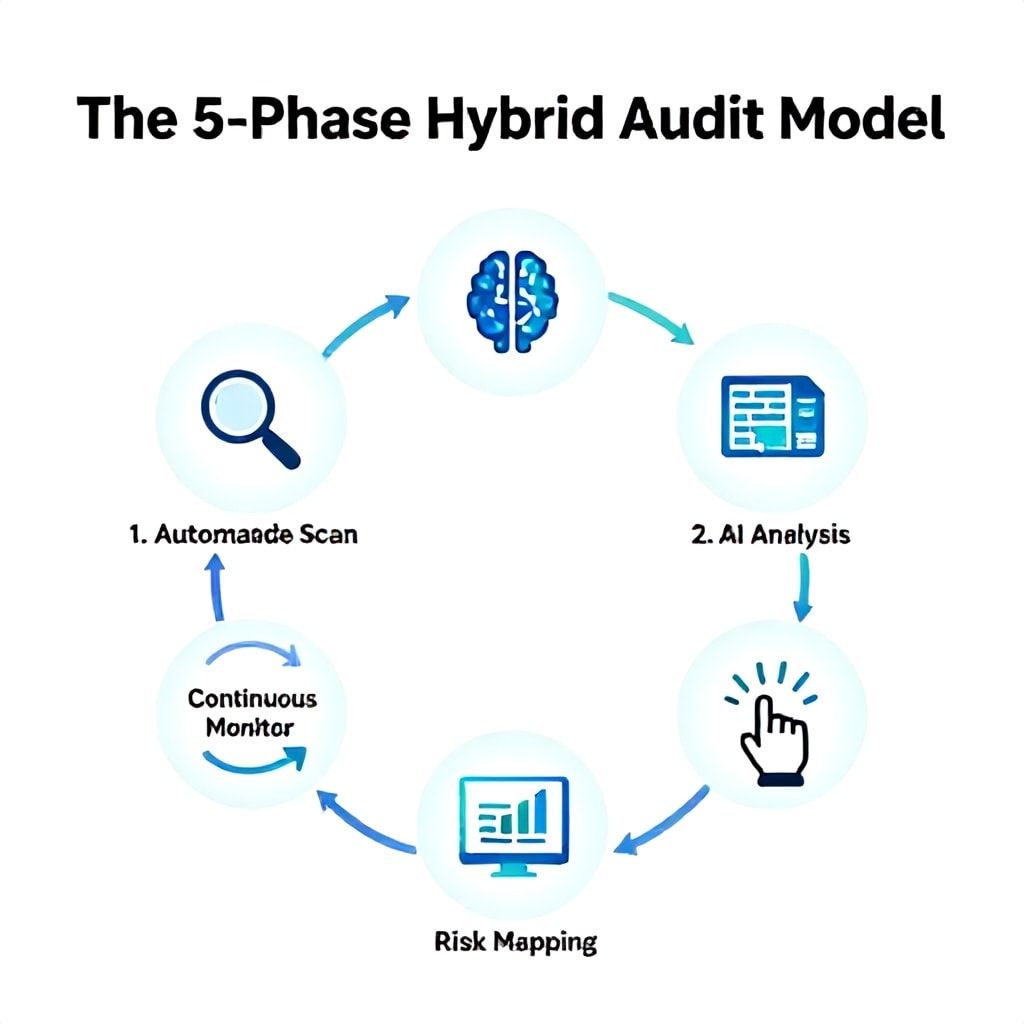 Infographic: The 5-Phase Hybrid AI Accessibility Audit Model