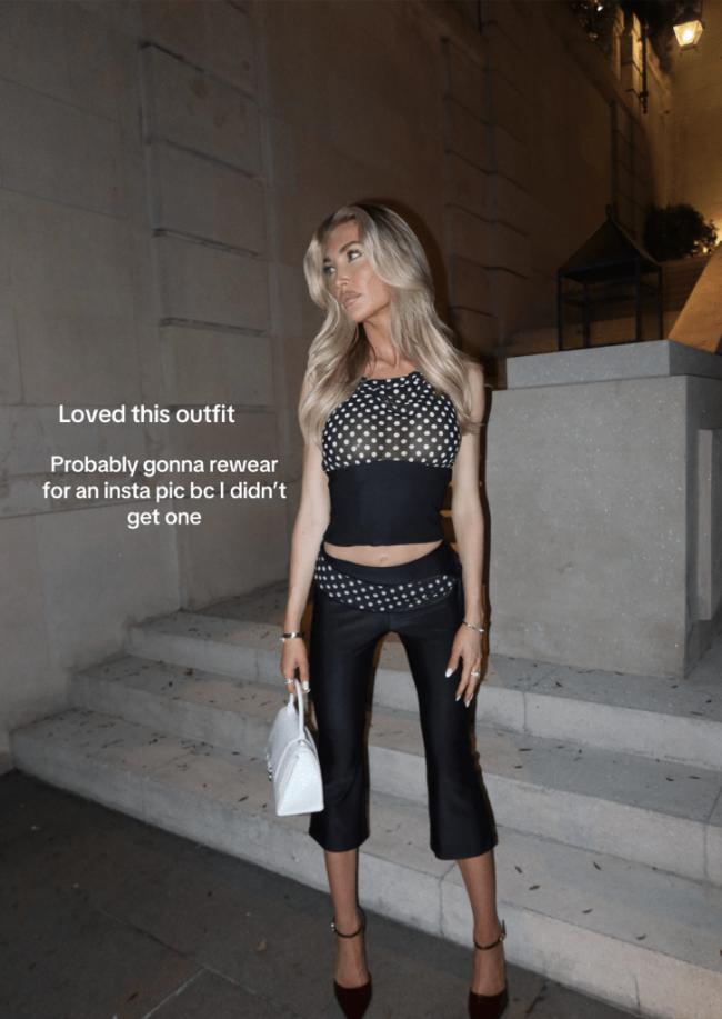 Cassidy también compartió varias fotos de ella misma a principios de esta semana.Tiktok/kateecass