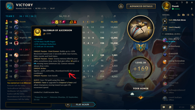Talisman Of Ascension Text Bug