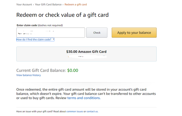 Amazon gift