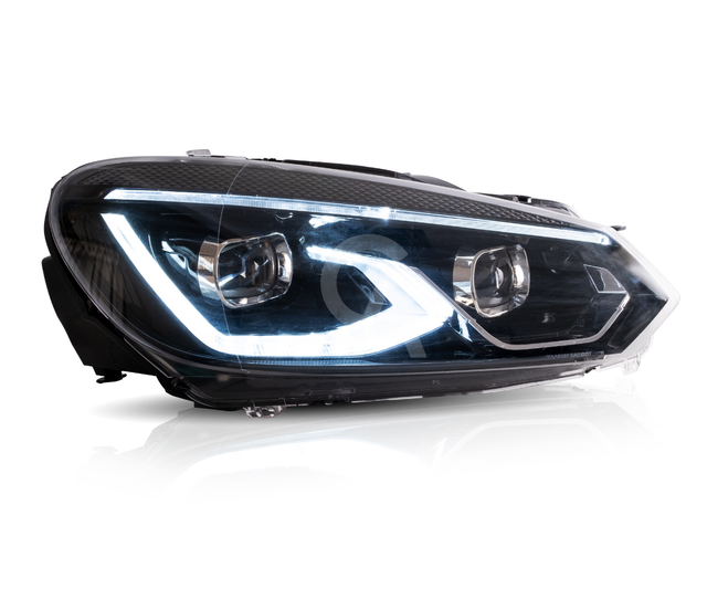 VW Volkswagen Golf MK6 LED Sequential Front Headlights 2010-2014