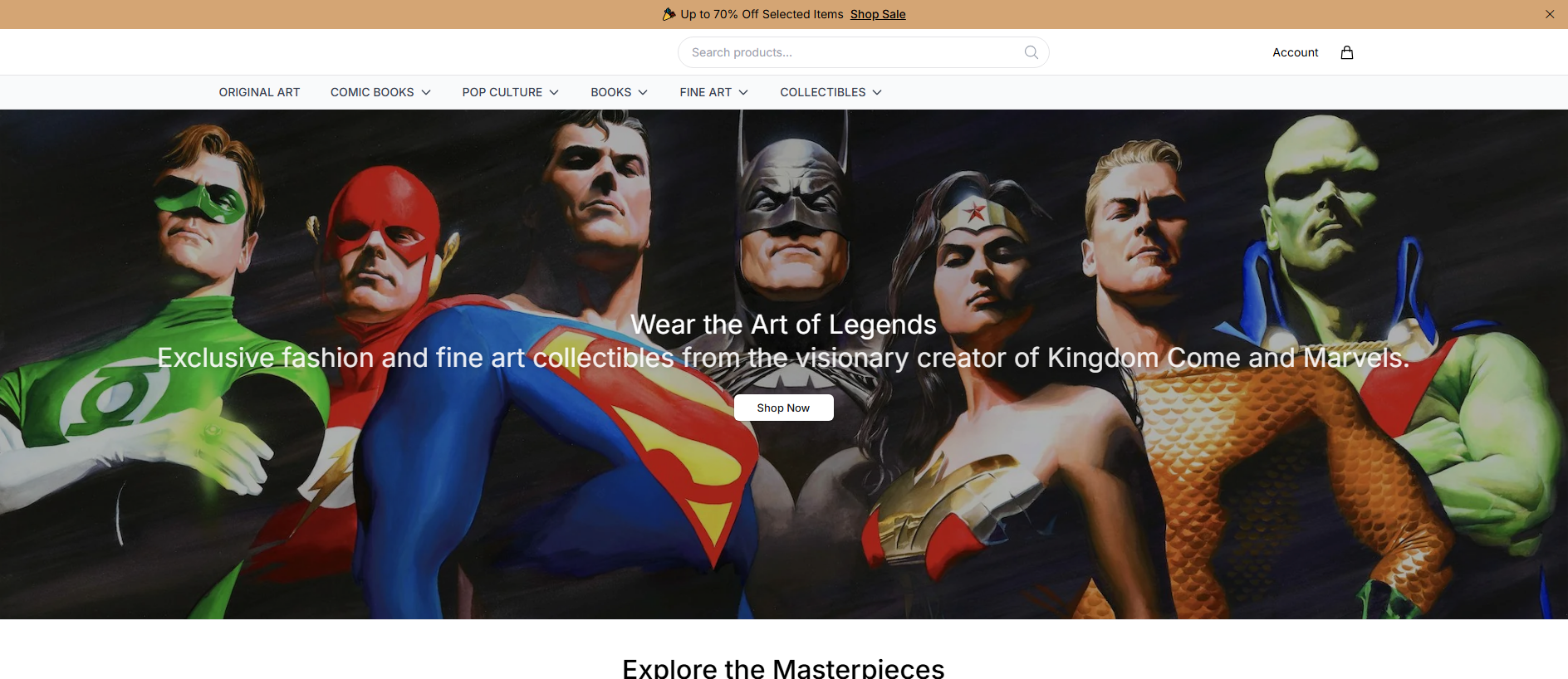 Stored capture of alexrossart.shop