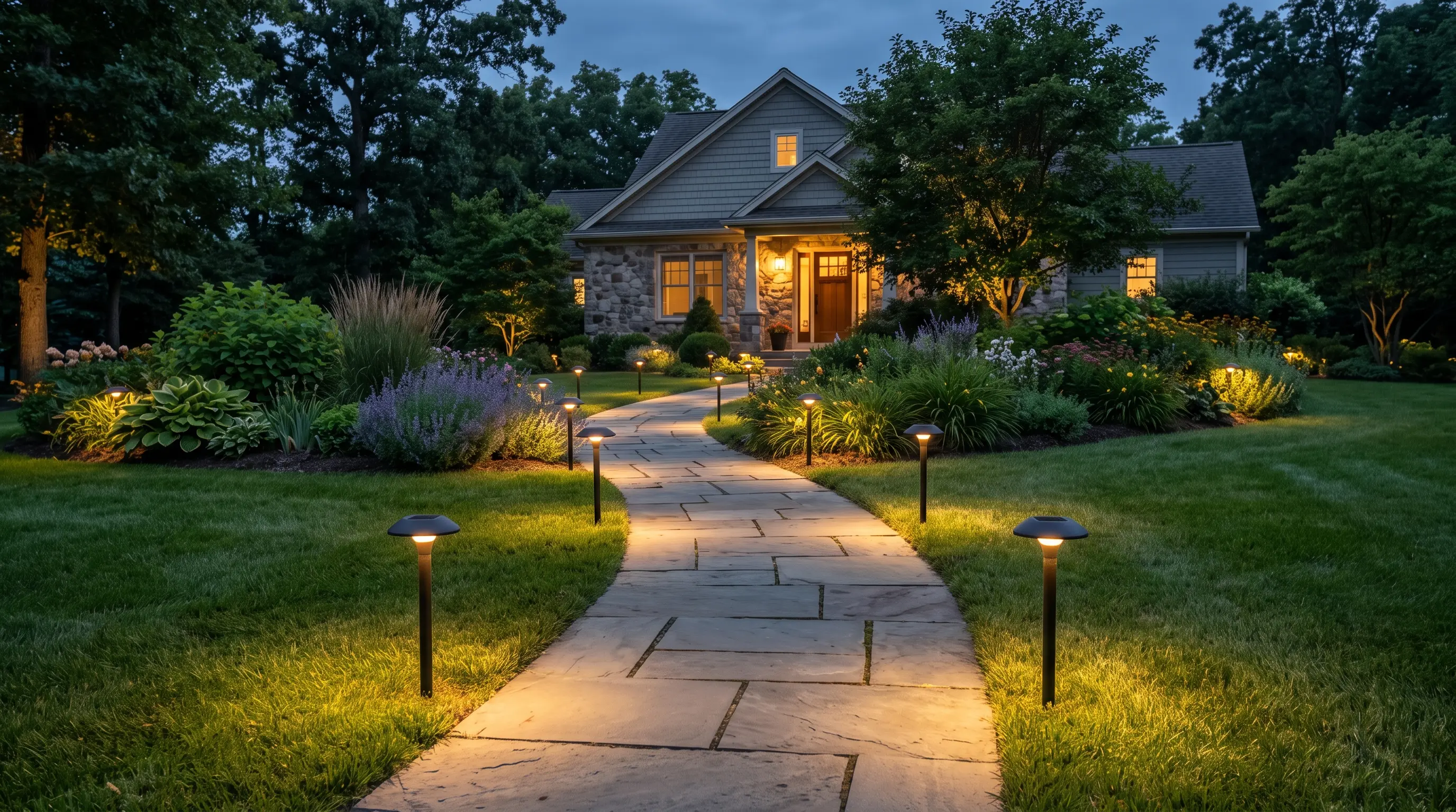 Dramatic Pathway Lighting