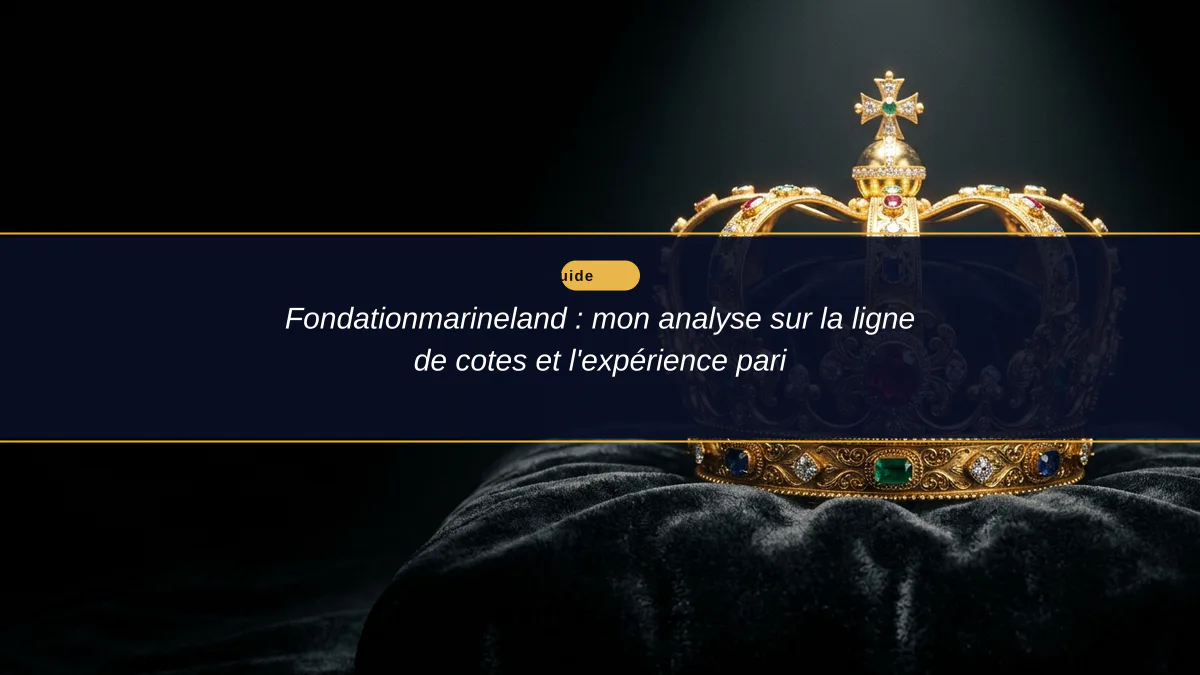 Fondationmarineland : mon analyse sur la ligne de cotes et l'expérience pari