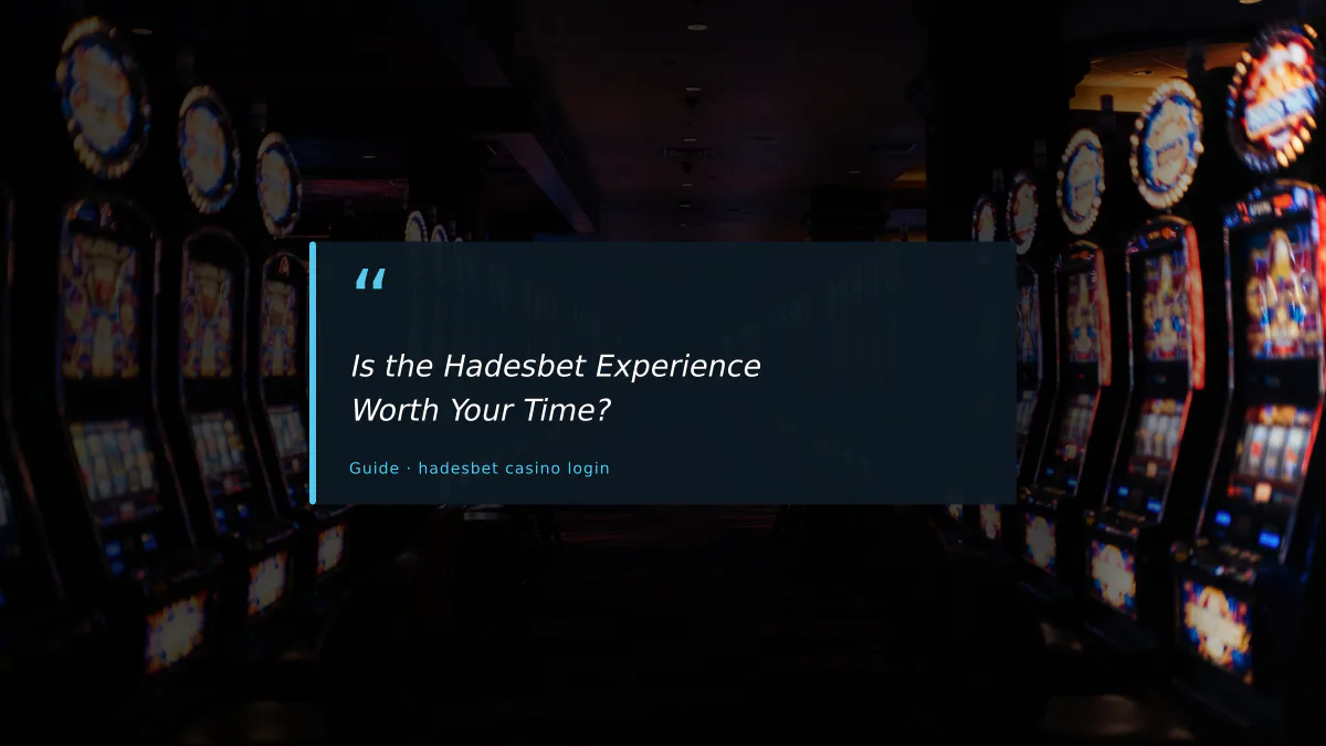 Is the Hadesbet Experience Worth Your Time?