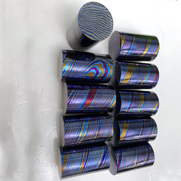 Timascus round billet