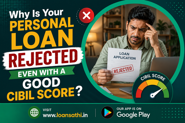 Why Is Your Personal Loan Rejected Even with a Good CIBIL Score? Causes & Solutions