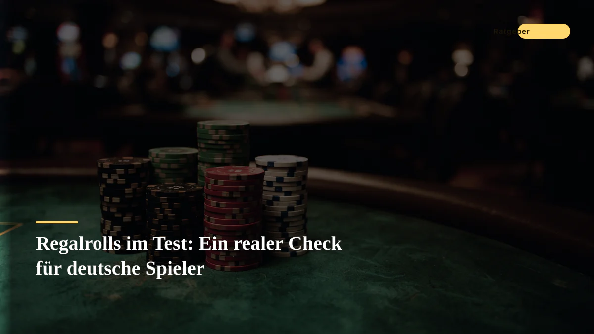 Regalrolls im Test: Ein realer Check für deutsche Spieler