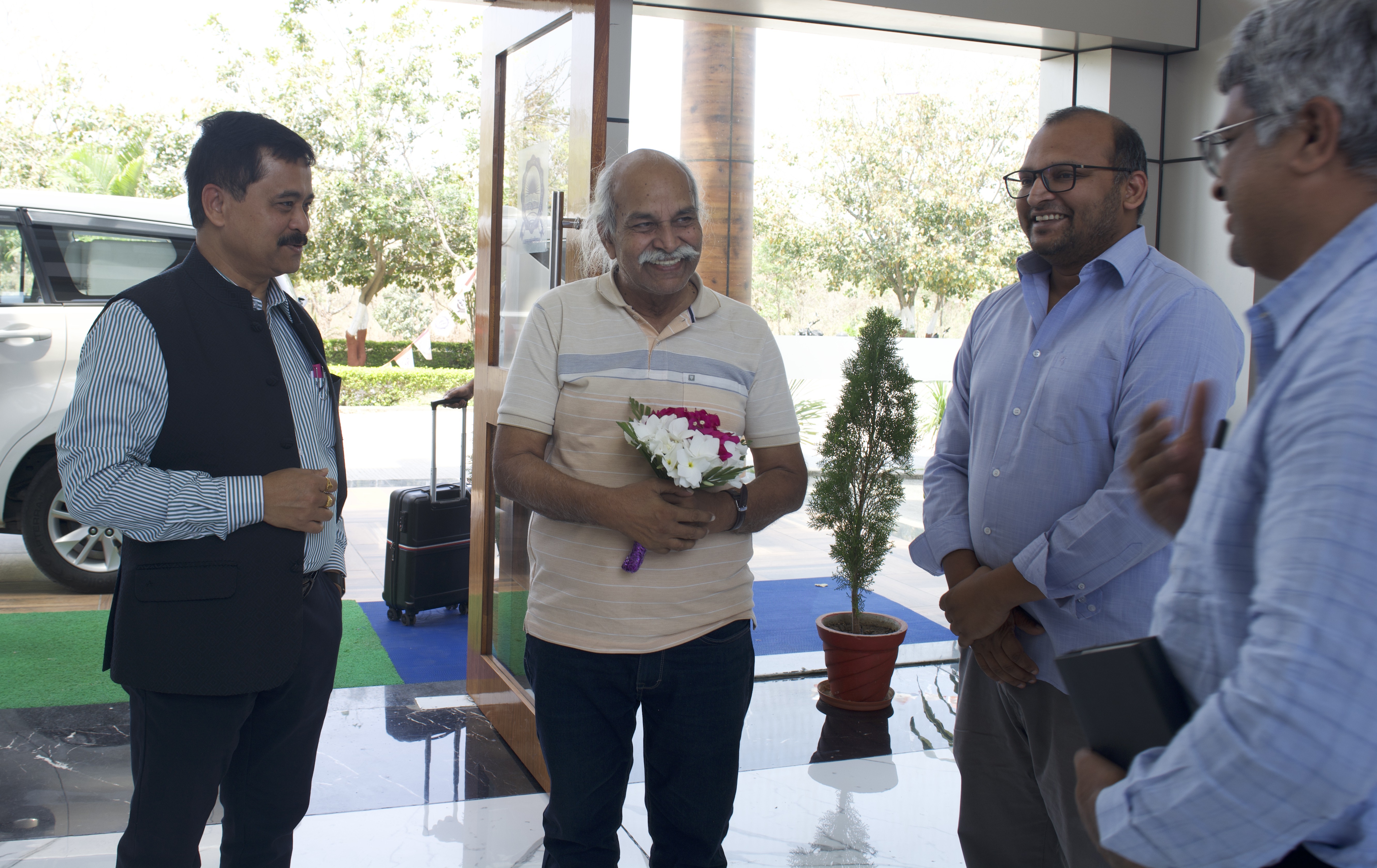 During Visit of Prof. H C Verma 