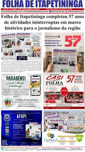 Folha de Itapetininga 05/09/2026 (Sabado)