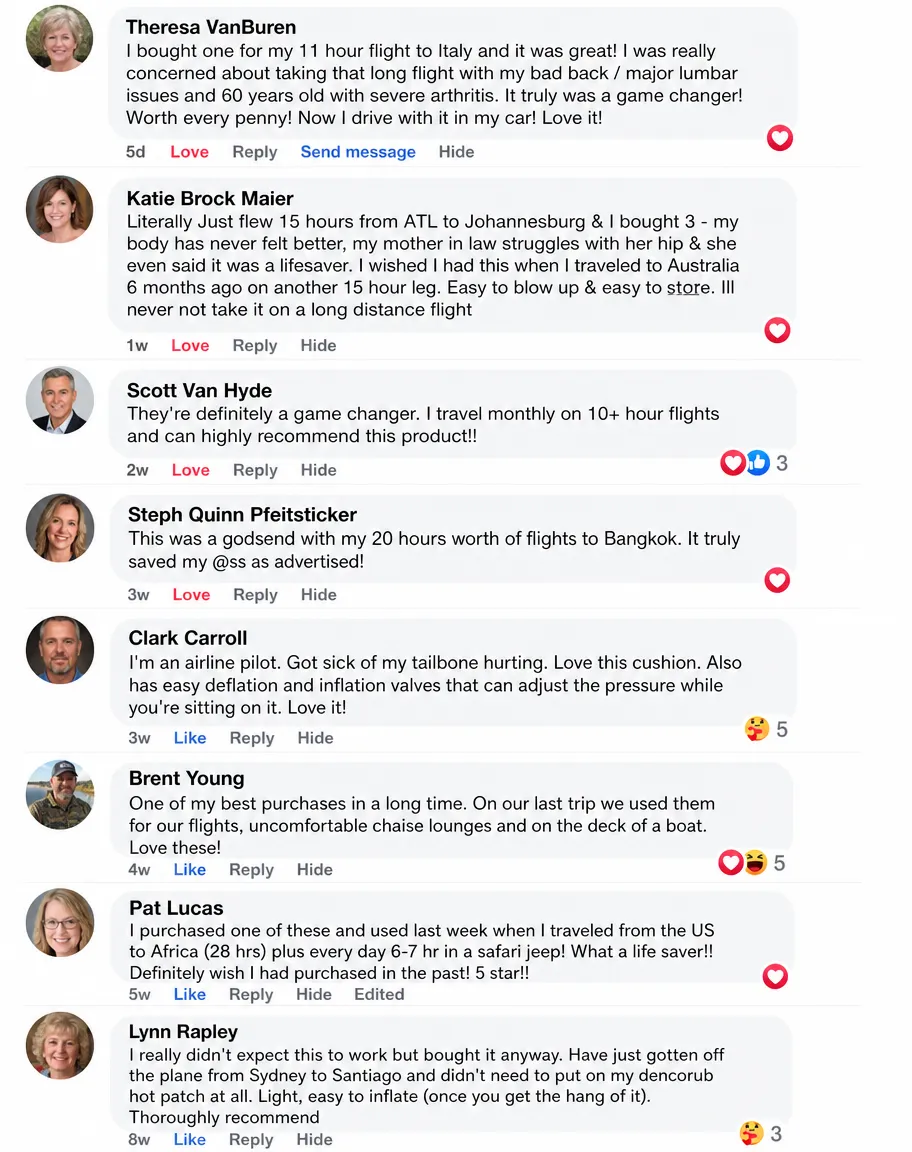 Real customer comments from Facebook
