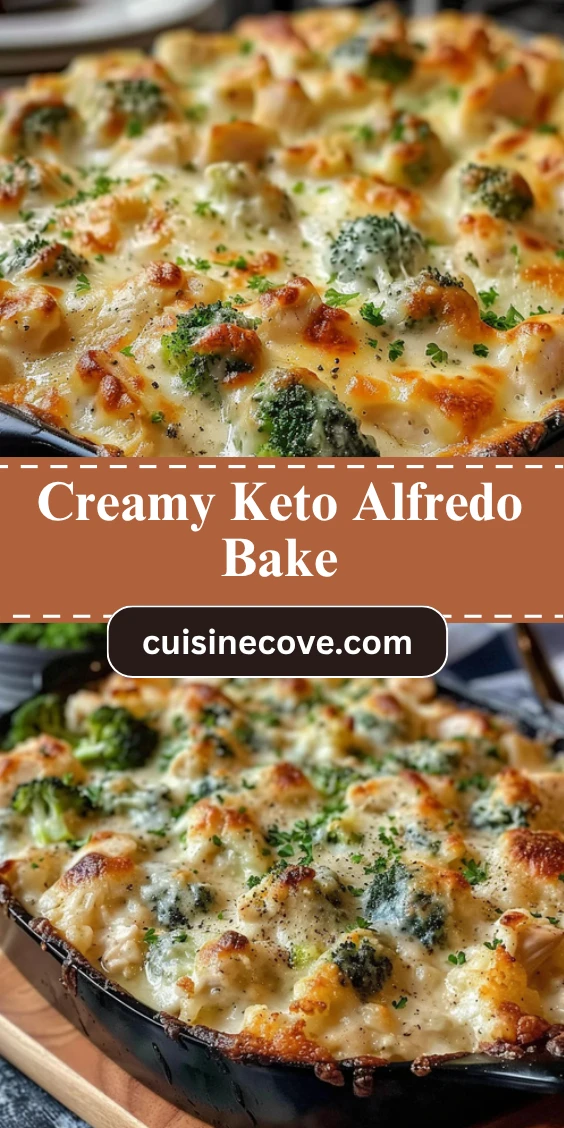 Creamy Keto Chicken Alfredo Broccoli Bake You’ll Crave Every Night