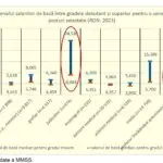Creșteri salariale inegale: profesorii cu doar 40%, judecătorii cu 170% pe parcursul carierei